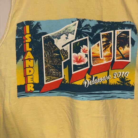FIJI Islander Tank Top  Mens Medium Phi Gamma Delta Fraternity UD Delaware 2016 - Picture 4 of 7